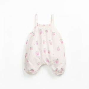 Printed rib onesie grés