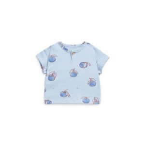 Knitted T-shirt with print