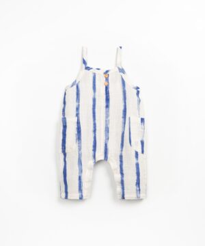 Play Up Printed fabric onesie "grés risca telo"