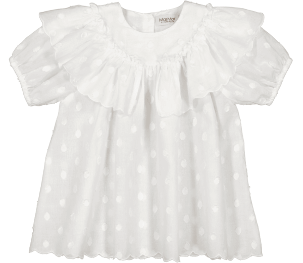 Delsa B Dobby Dots baby dress