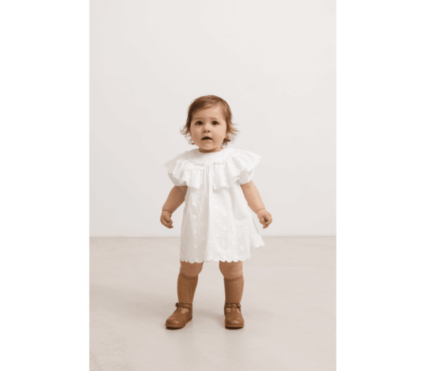 Delsa B Dobby Dots baby dress - Image 2