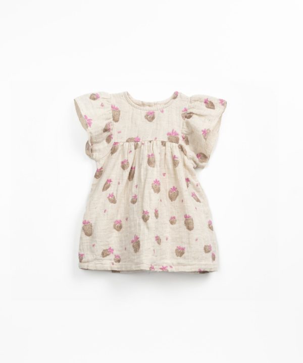 Printed rib onesie