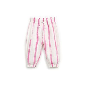 Trousers with decorative drawstring