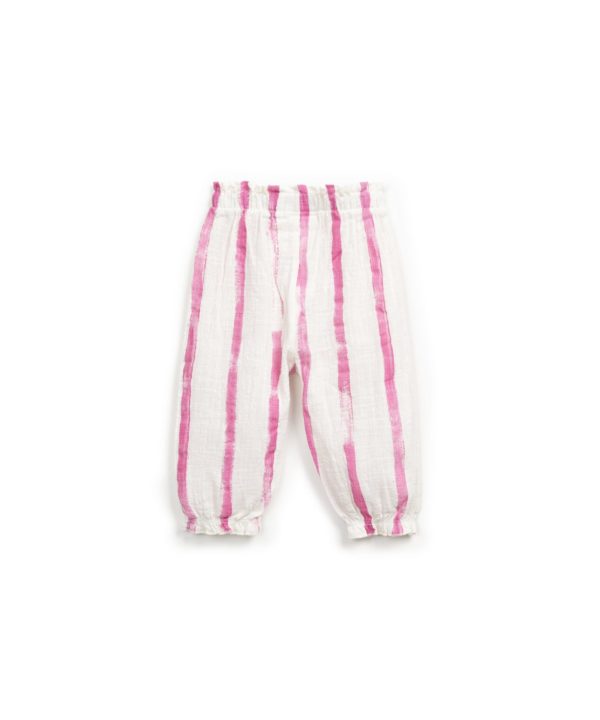 Trousers with decorative drawstring - Image 2