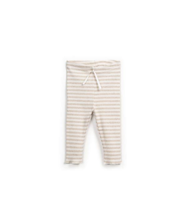 Ribbed striped leggings