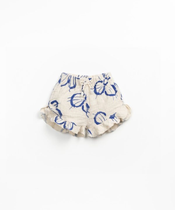 Bermuda in printed fabric