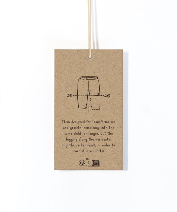 Fabric trousers with striped print - Image 3