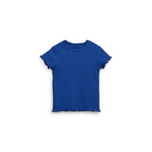 Ribbed cotton jersey t-shirt in organic cotton