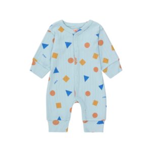 Geometric one-piece warm blue