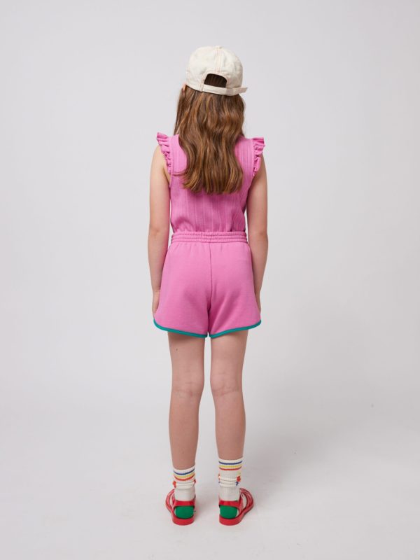 Pink color block shorts - Image 3