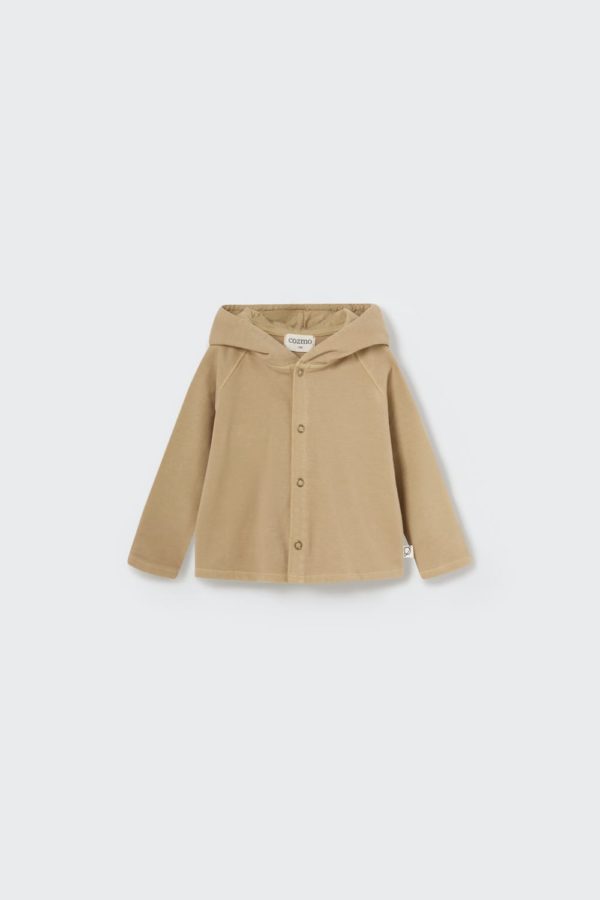 Soft plush baby hoodie jacket