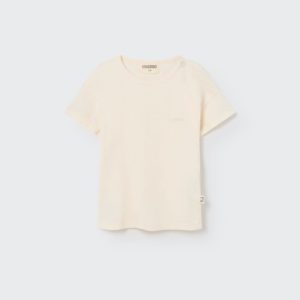 Organic slub baby t-shirt Ivory