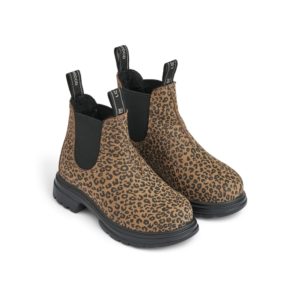Daria Leather Boot Mini Leo Oat