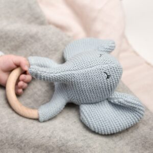 Elvy the Elephant Rattle square hqh