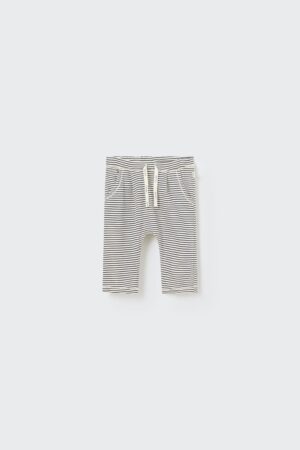 Organic slub baby pants navy