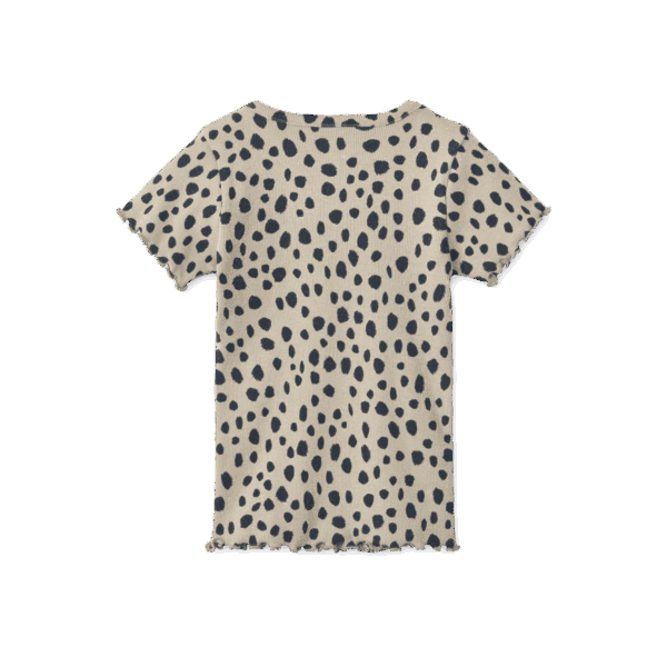 Nieve Printed Shortsleeve Rib T-shirt Leo spots - Image 2
