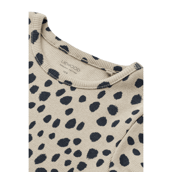 Nieve Printed Shortsleeve Rib T-shirt Leo spots - Image 3