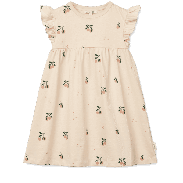 Neveah Printed Dress Peach
