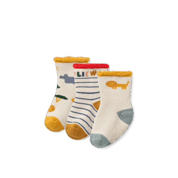 Silas Socks 3-Pack Safari Sandy Mix