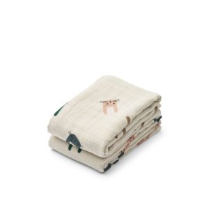 Lewis Muslin Cloth 2-Pack Bunny