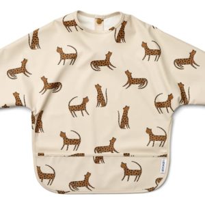 Merle printed cape bib leopard sandy