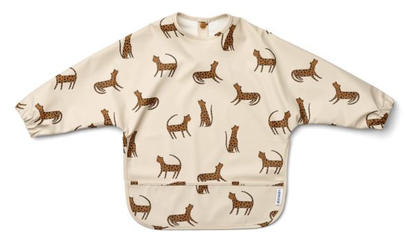 Merle printed cape bib leopard sandy