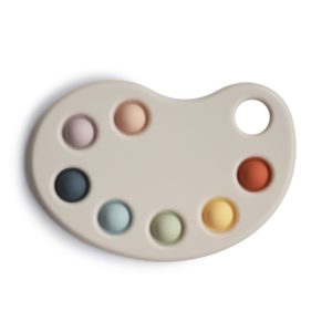 Mushie Paint Palette Press Toy Multi
