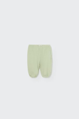 Cozmo Soft gauze newborn pants tender green