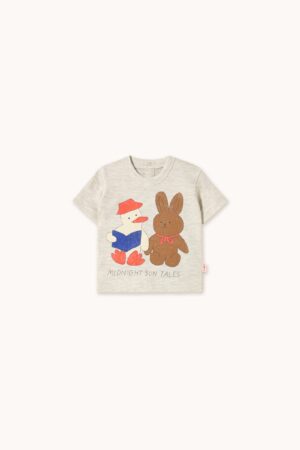 Tinycottons Readers graphic baby tee *cream heather*