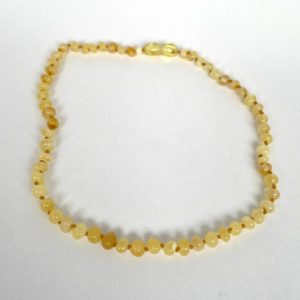 Amber teething necklace