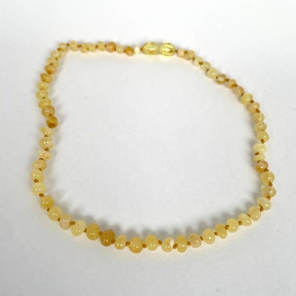 Amber teething necklace