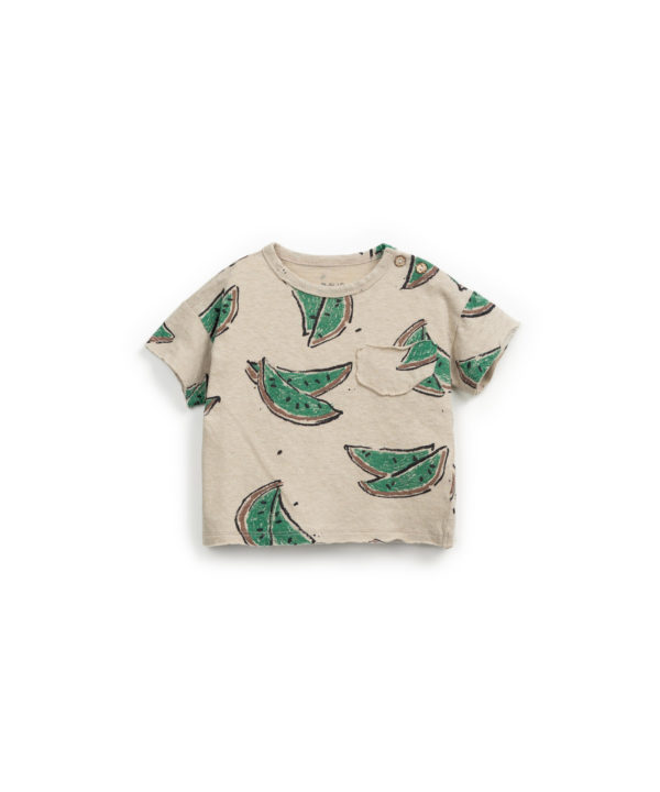 T-shirt organic cotton and linen