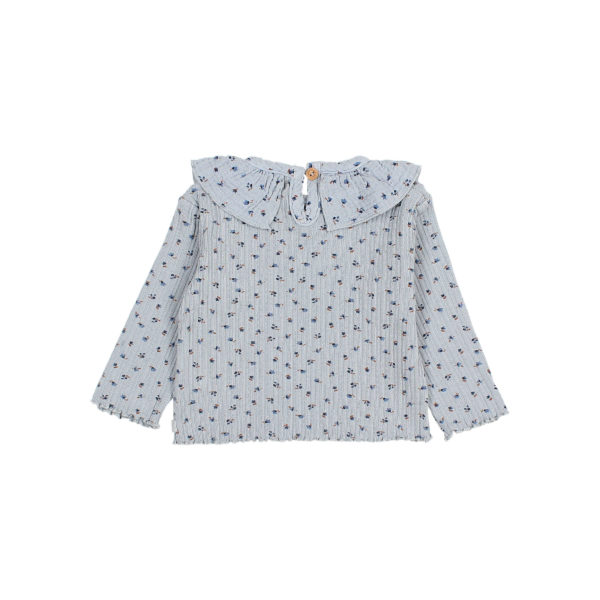 Fall Rib T-Shirt  Soft Blue - Image 2