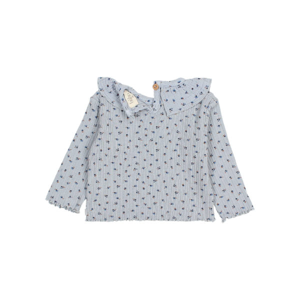 Fall Rib T-Shirt  Soft Blue - Image 3