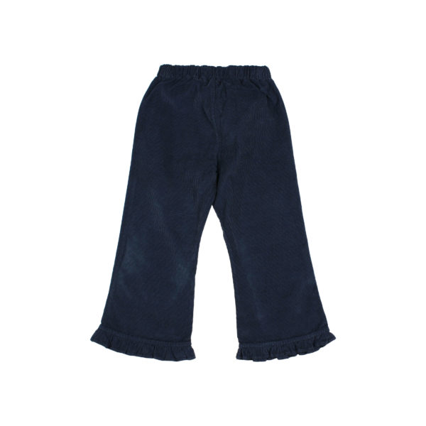Velour Girly Pants Navy - Image 2