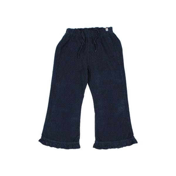 Velour Girly Pants Navy - Image 3