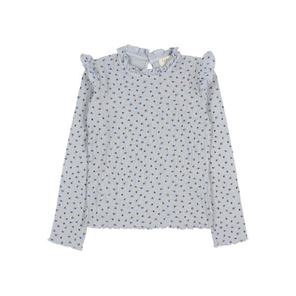 Fall Rib T-Shirt Soft Blue