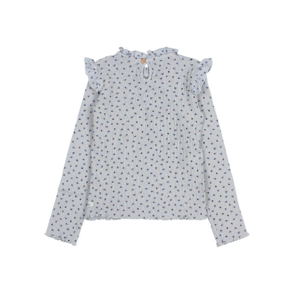 Fall Rib T-Shirt Soft Blue - Image 2