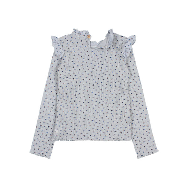 Fall Rib T-Shirt Soft Blue - Image 3