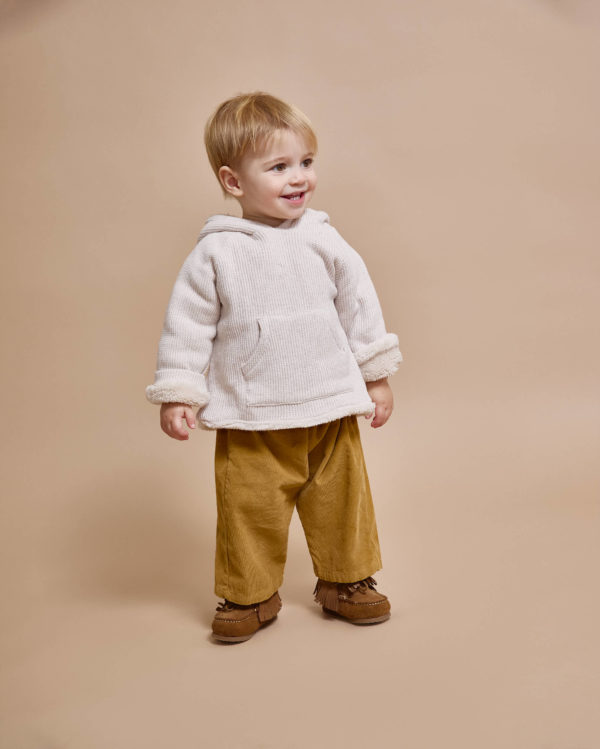 Soft Velour Pants Ocre - Image 3