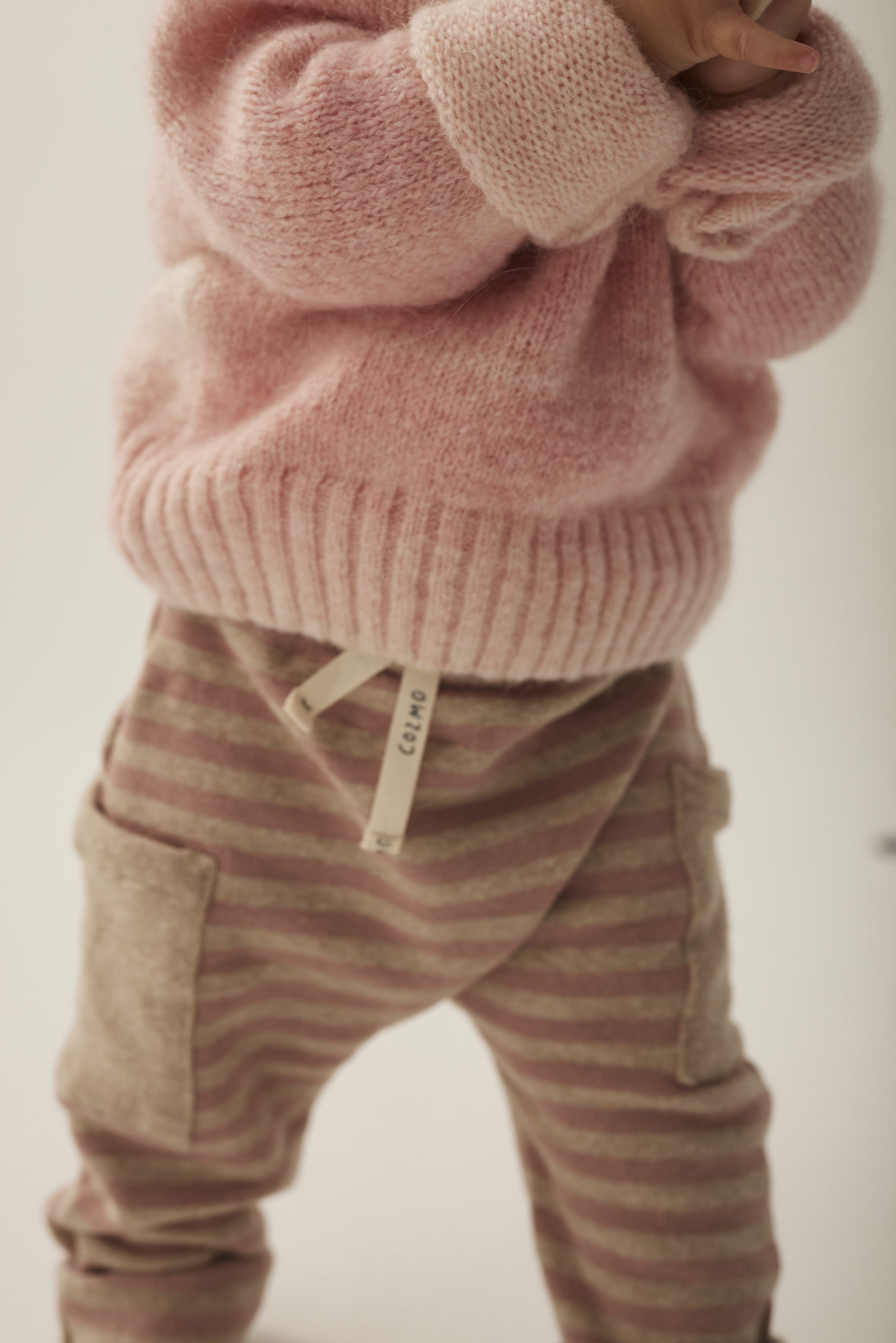 Cozmo Soft dyed tricot baby sweater silver pink - Image 2