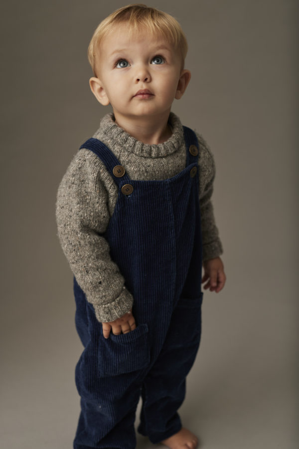 Denim corduroy baby overalls - Image 3