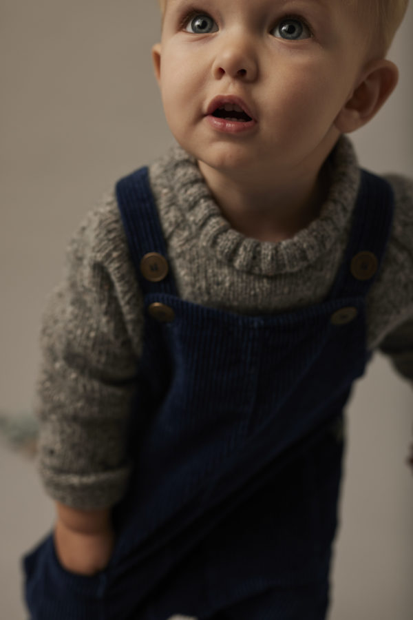 Denim corduroy baby overalls - Image 4