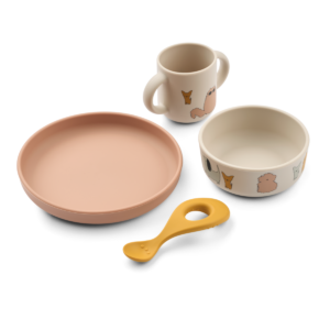 Vivi Printed Tableware Set Cats and Dogs / Sandy