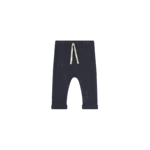 Soft brushed knit baby pants navy