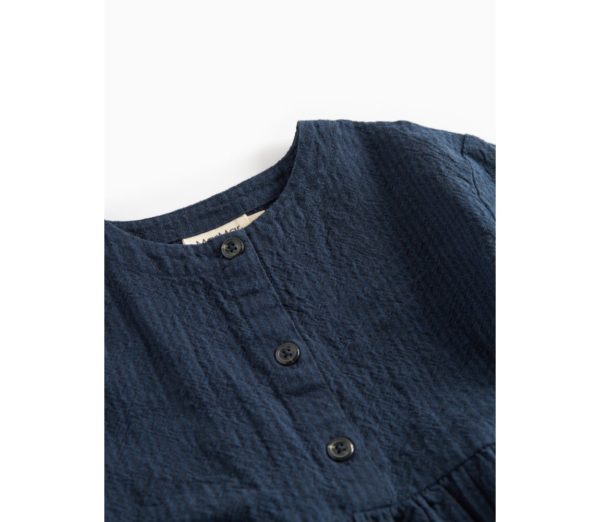 Dagmara Long-sleeved dress Dark Blue Stripes - Image 3
