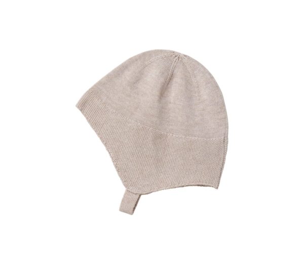 Knit baby hat Cashew Melange - Image 2