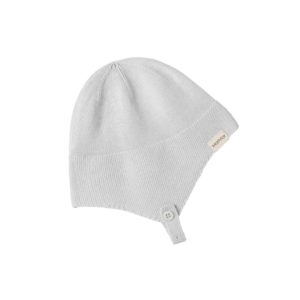 Knit baby hat  Color "Aluminium"