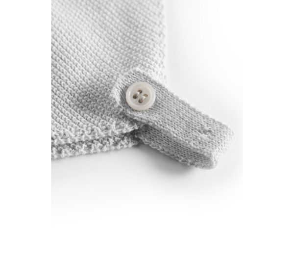 Knit baby hat  Color "Aluminium" - Image 3