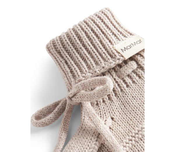 Small baby booties Cashew Melange - Image 3